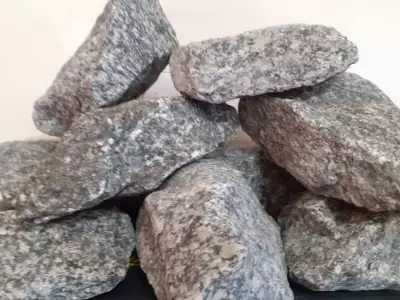 Камень банный Габбро- колотый 70-150 мм./ 100 кг.